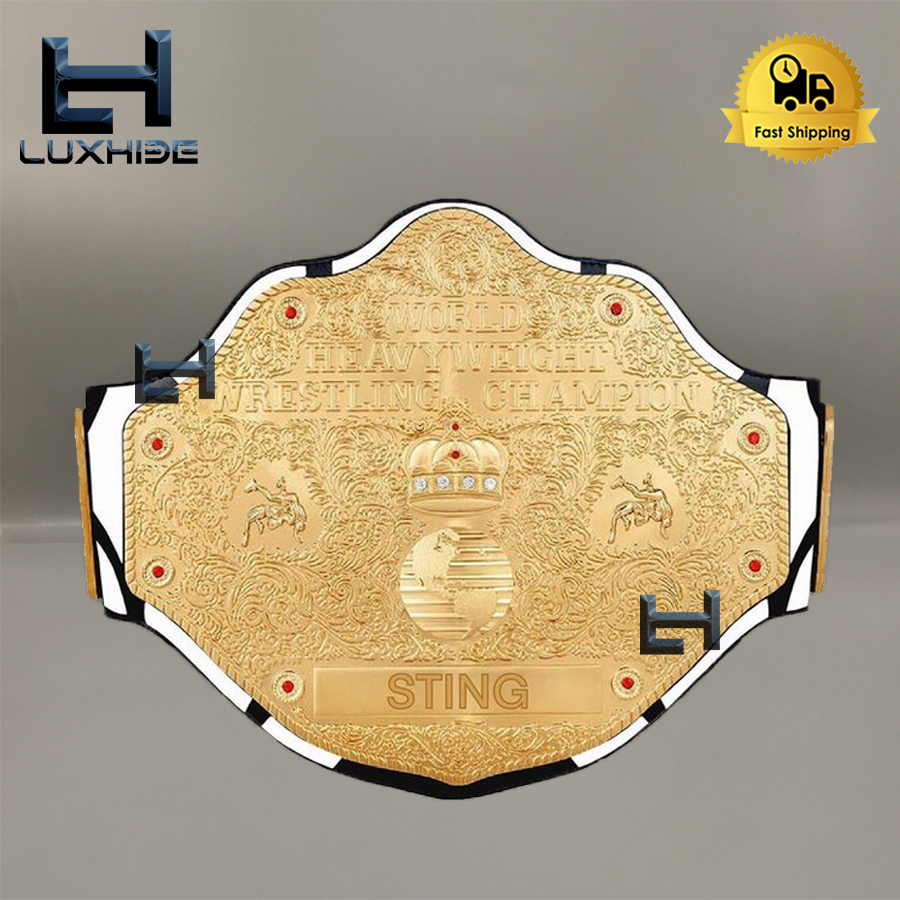 Sting Big Gold World Heavyweight Championship Belt Wrestling 4mm Diecast