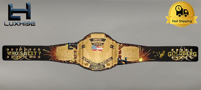 Custom Goldberg United States Championship Belt Wrestling 2mm Brass