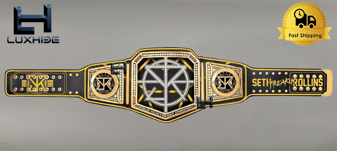 Custom Seth Rollins Universal Championship Belt Wrestling 2mm Brass