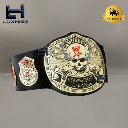 Smoking Skull Stone Cold Championship Belt Wrestling 2mm Brass