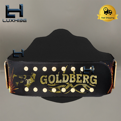 Goldberg Big Gold World Heavyweight Championship Belt Wrestling 4mm Diecast